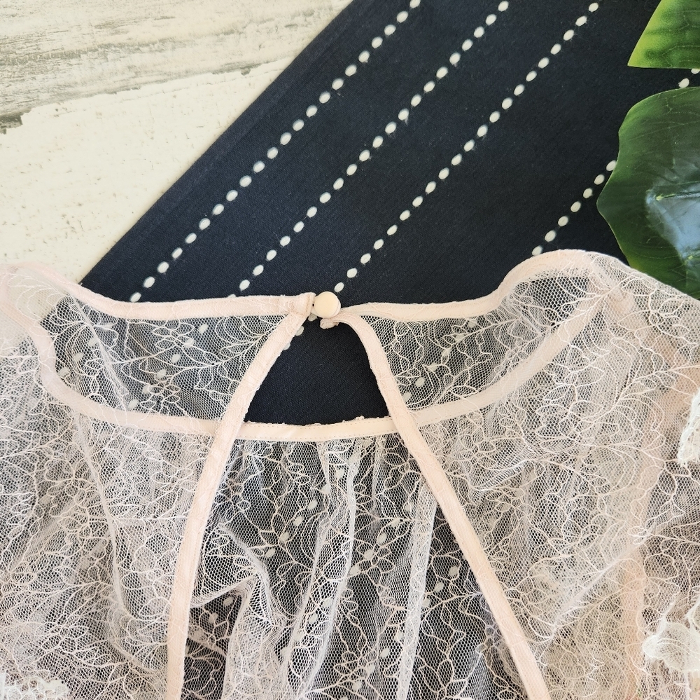 For Love And Lemons Aster Floral Mini Dress Peach NWT Size Small - Picture 6 of 14